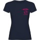 T-SHIRT FLUO FEMME MARINE PERSONNALISABLE COEUR