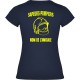 T-SHIRT FLUO FEMME MARINE 