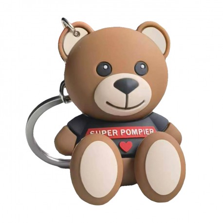 PORTE CLÉ NOUNOURS SUPER POMPIER 3D